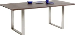 Sale KARE Design Stół Symphony Walnut 200x100 cm akacja nogi chromowe - KARE
