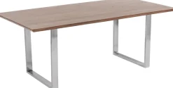 Sale KARE Design Stół Symphony Walnut 200x100 cm akacja nogi chromowe - KARE