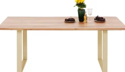 Online KARE Design Stół Symphony 200x100 cm akacja - nogi złote - KARE