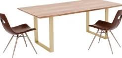 Online KARE Design Stół Symphony 200x100 cm akacja - nogi złote - KARE