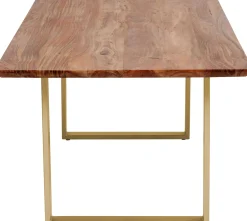 Online KARE Design Stół Symphony 200x100 cm akacja - nogi złote - KARE