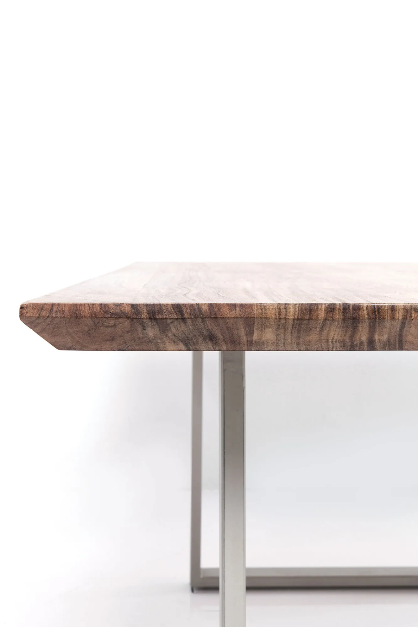 New KARE Design Stół Symphony 180x90 cm akacja nogi srebrne - KARE