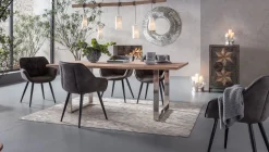 Online KARE Design Stół Symphony 200x100 cm akacja nogi chromowe - KARE