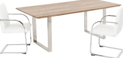 Clearance KARE Design Stół Symphony 160x80 cm akacja nogi chromowe - KARE
