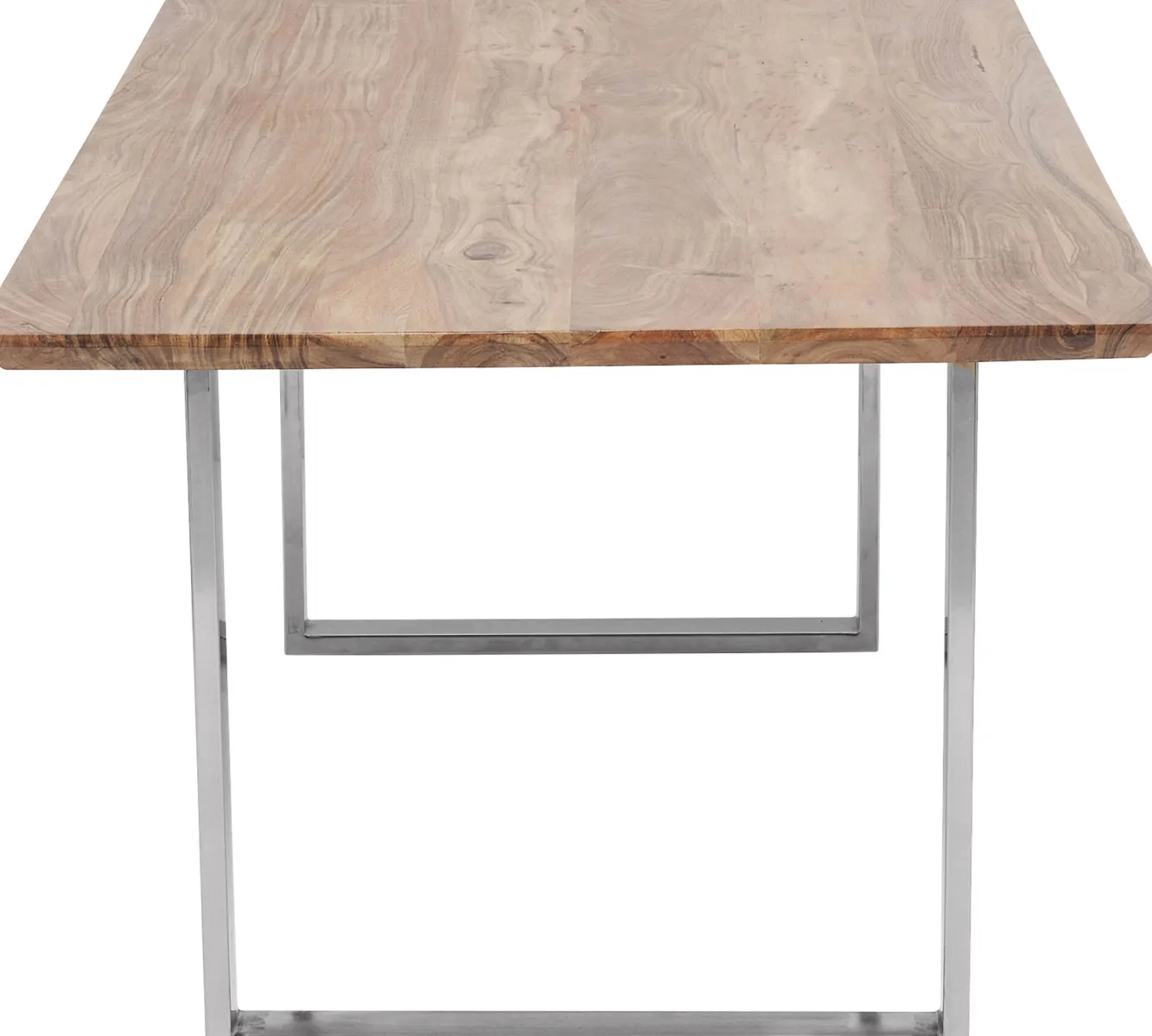 Best KARE Design Stół Symphony 180x90 cm akacja nogi chromowe - KARE