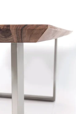 Best KARE Design Stół Symphony 180x90 cm akacja nogi chromowe - KARE