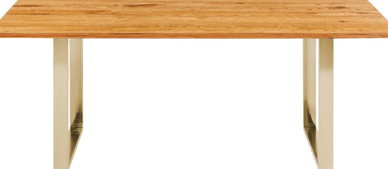 Sale KARE Design Stół Symphony 180x90 cm dąb - nogi złote - KARE