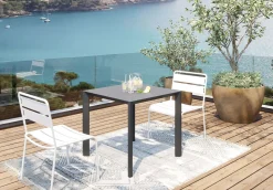 Clearance KARE Design Stół Twist biały 80x80cm - KARE