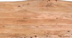 Outlet KARE Design Stół z drewnianym naturalnym blatem i grafitowymi metalowymi nogami 200x100 cm - KARE