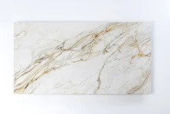 Clearance KARE Design Stół z kamionkowym blatem 180x90 cm nogi srebrne - KARE