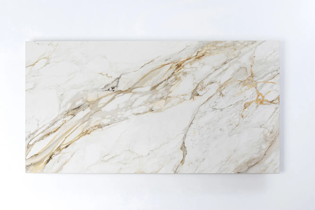 Clearance KARE Design Stół z kamionkowym blatem 180x90 cm nogi srebrne - KARE