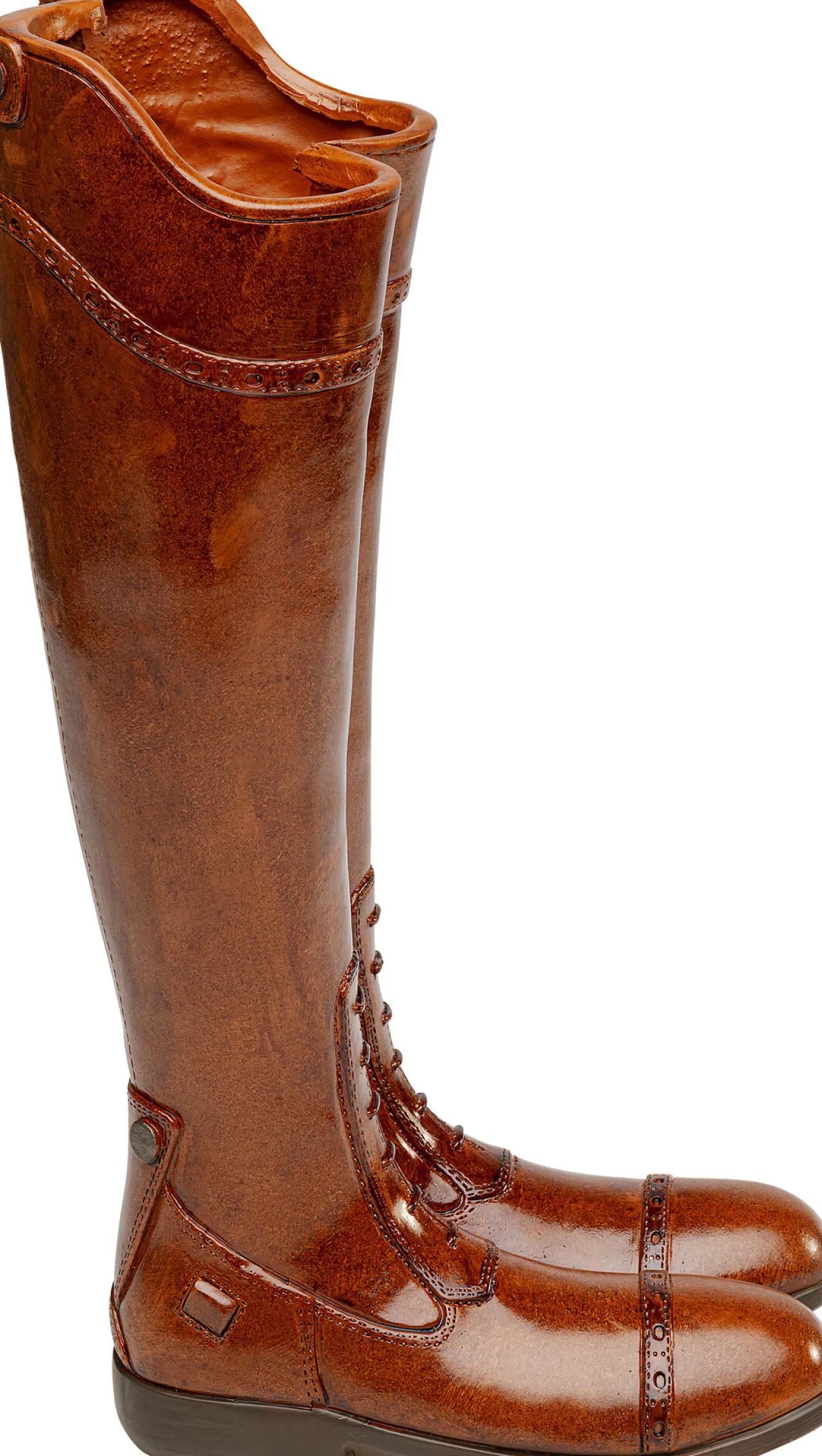 Outlet KARE Design Stojak na parasole w kształcie butów brązowy 26x45 cm - KARE