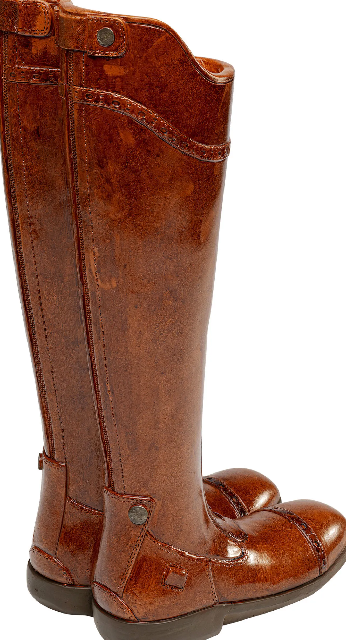 Outlet KARE Design Stojak na parasole w kształcie butów brązowy 26x45 cm - KARE