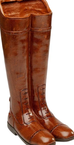 Outlet KARE Design Stojak na parasole w kształcie butów brązowy 26x45 cm - KARE