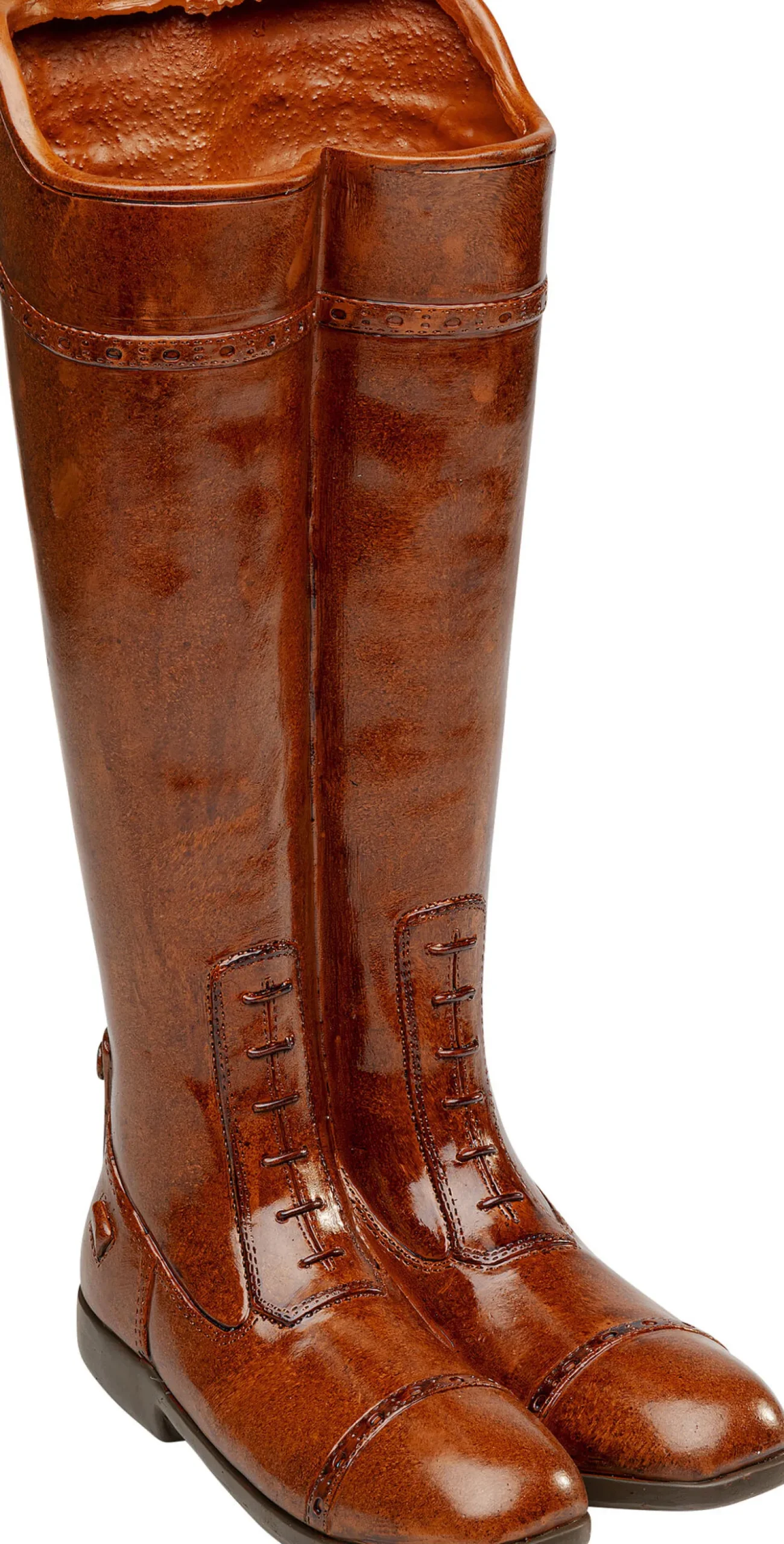 Outlet KARE Design Stojak na parasole w kształcie butów brązowy 26x45 cm - KARE