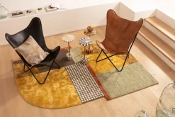 New KARE Design Stolik Domero Geo Ø25xH50 cm brązowo-naturalny - KARE