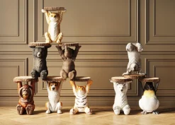 Hot KARE Design Stolik Elephant ∅36 cm brązowy - KARE