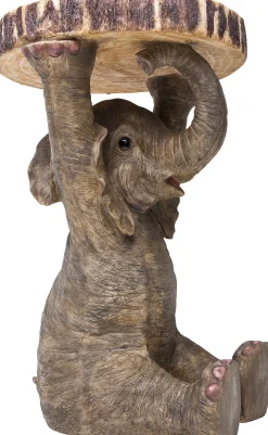 Hot KARE Design Stolik Elephant ∅36 cm brązowy - KARE