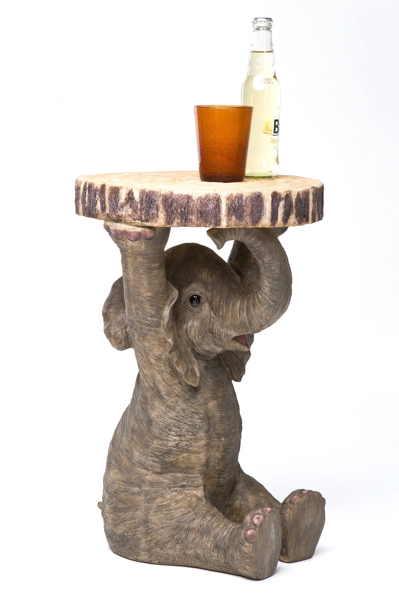 Hot KARE Design Stolik Elephant ∅36 cm brązowy - KARE