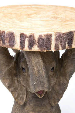 Hot KARE Design Stolik Elephant ∅36 cm brązowy - KARE