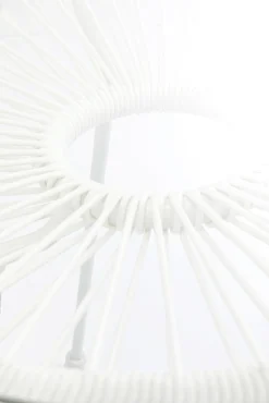 Sale KARE Design Stolik kawowy Acapulco Ø50 cm biały - blat szklany - KARE