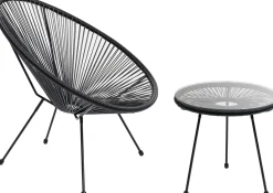 Sale KARE Design Stolik kawowy Acapulco ∅50 cm czarny - KARE