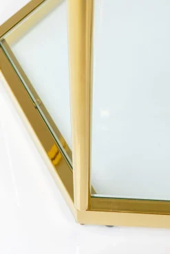 New KARE Design Stolik kawowy Comb 55x48 cm złoty - KARE