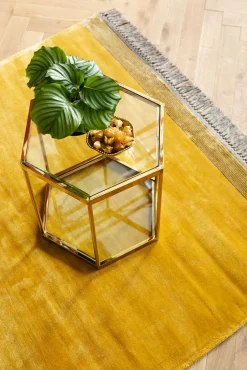 Sale KARE Design Stolik kawowy Comb 55x55 cm złoty - KARE