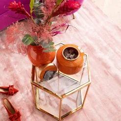 Sale KARE Design Stolik kawowy Comb 55x55 cm złoty - KARE