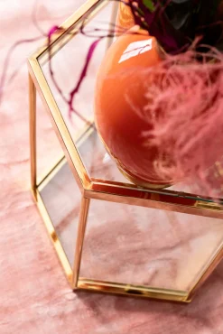 Sale KARE Design Stolik kawowy Comb 55x55 cm złoty - KARE