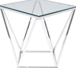 New KARE Design Stolik kawowy Cristallo 50x50 cm srebrny - KARE