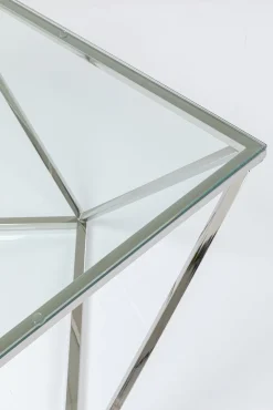 Clearance KARE Design Stolik kawowy Cristallo 80x80 cm srebrny - KARE