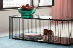 Best KARE Design Stolik kawowy czarny szkło i rama stalowa 120x60 cm - KARE