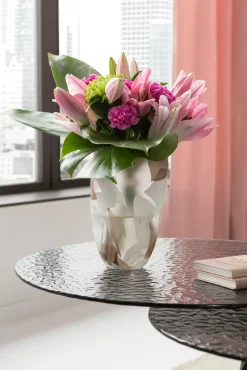 Outlet KARE Design Stolik kawowy czarny z 2 szklanymi blatami obrotowymi 133x80 cm - KARE