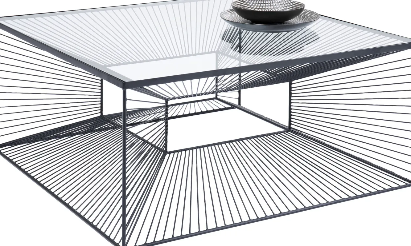 Best KARE Design Stolik kawowy Dimension 80x80 cm czarny - KARE