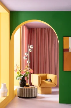 Outlet KARE Design Stolik kawowy Electra Ø75 cm czarno-biały - KARE