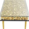 Sale KARE Design Stolik kawowy Gold Flowers 120x60 cm - KARE