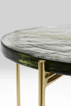 Hot KARE Design Stolik kawowy Ice Ø40xH50 cm blat szklany - KARE