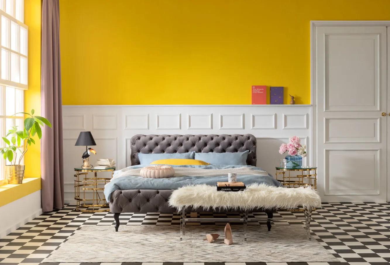 Best KARE Design Stolik kawowy Jupiter Ø55 cm transparentno-złoty - KARE