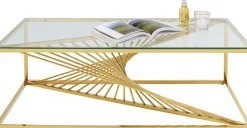 New KARE Design Stolik kawowy Laser 120x60 cm złoty - KARE