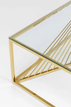 New KARE Design Stolik kawowy Laser 120x60 cm złoty - KARE