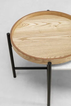 Clearance KARE Design Stolik kawowy Layered 128x55 cm - blat marmur - KARE