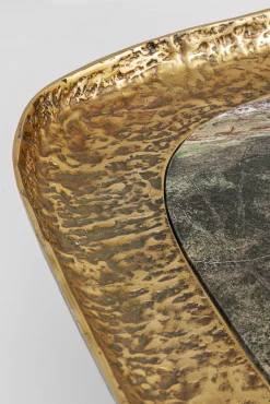Online KARE Design Stolik kawowy marmur i aluminium szaro-złoty 123x76 cm - KARE
