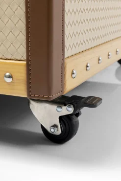 Clearance KARE Design Stolik kawowy na kółkach rozkładany tapicerowany 120x75 cm - KARE