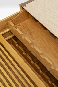 Clearance KARE Design Stolik kawowy na kółkach rozkładany tapicerowany 120x75 cm - KARE