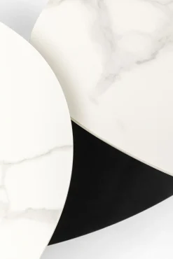 Outlet KARE Design Stolik kawowy obrotowy Franklin 150x58 cm blaty szklane - KARE