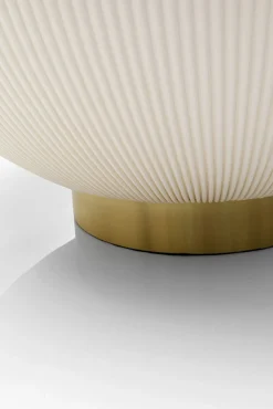 Best KARE Design Stolik kawowy okrągły biały podstawa złota Ø71 cm - KARE