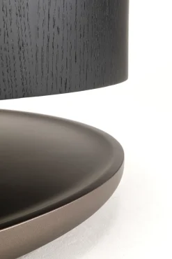 Clearance KARE Design Stolik kawowy okrągły fornir i kamionka Ø93 cm - KARE