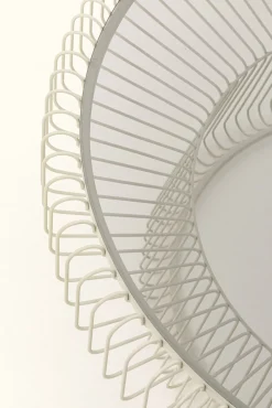 Outlet KARE Design Stolik kawowy okrągły szkło transparentne i stal biała Ø86 cm - KARE