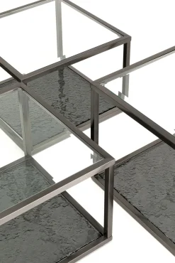 Best KARE Design Stolik kawowy Orion Graphite (4-szt) - KARE